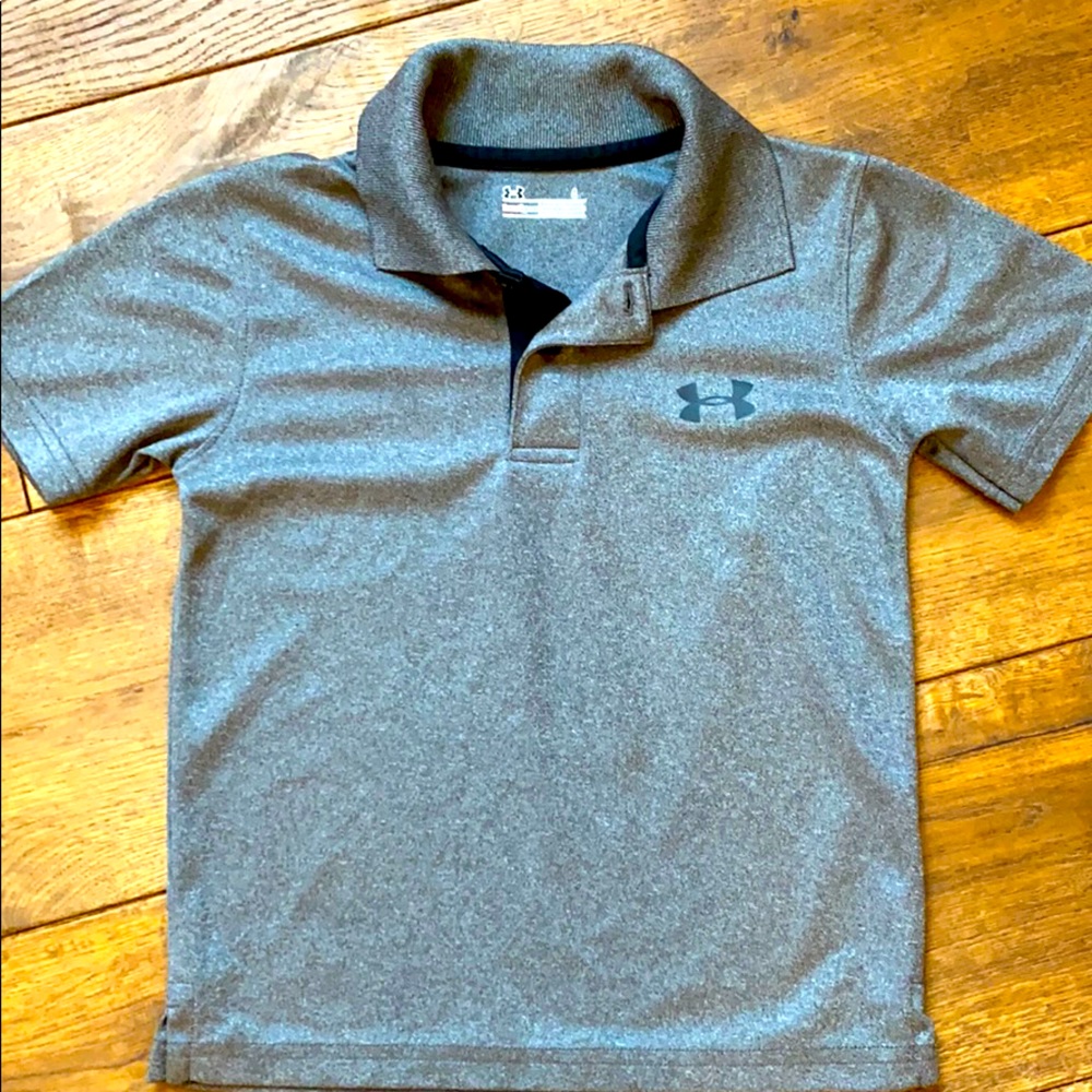 Boys Under Armour performance golf shirt